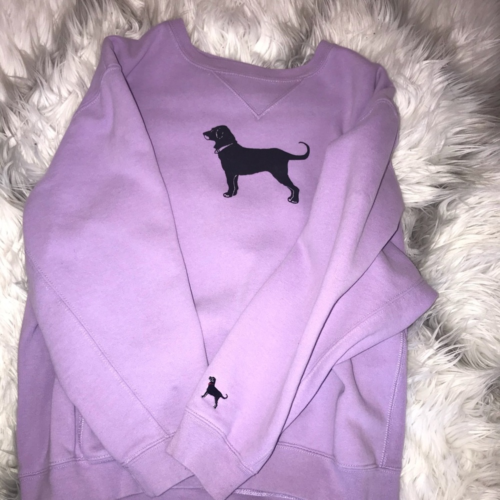 Black dog crewneck